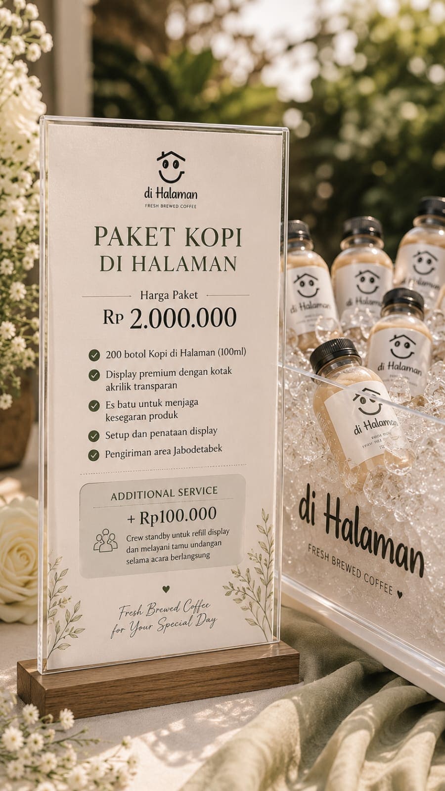 Suasana kebersamaan tamu di acara yang ditangani Di Halaman.